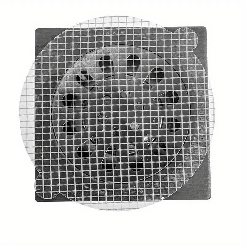 10/20pcs Disposable Shower Drain Hair Catcher Cover Bathroom Sewer Sink Drain Hair Strainer Stopper Bathtubs Mesh Filter Sticker Bathroom Necessities Bathroom Accessory Restroom Accessories