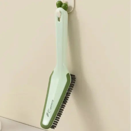 【Blind Space】3-in-1 Bathroom Cleaning Kit - Bathroom Accessory with Stiff Bristles, Cute Aesthetic Design, Hidden Tweezers, Grout Brush, Crevice Brush, Set of 3 for Toilet Base, Sink, Tile Cleaning
