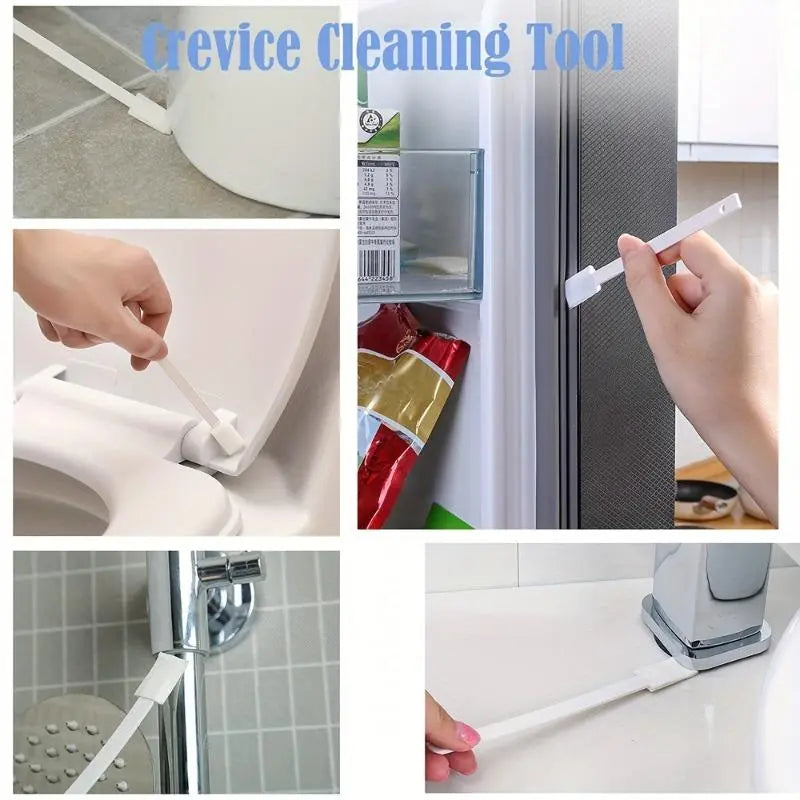 10-Pack Disposable Plastic Toilet Cleaning Brushes - Long Handle, Deep Gap & Tight Space Cleaner for Home Use, Toilet Brush Set