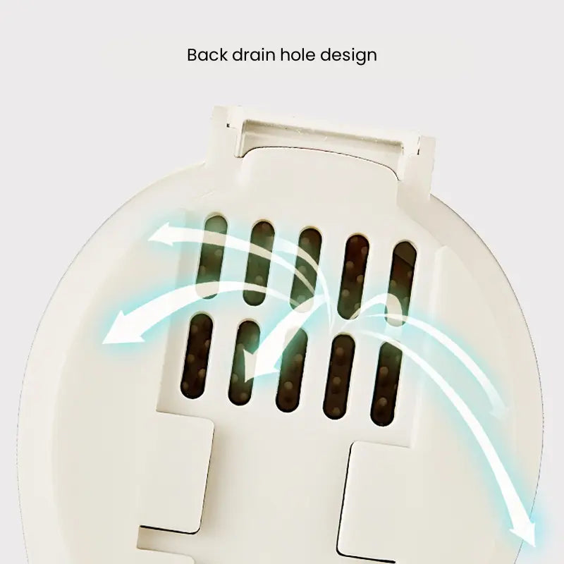 UFORU Sturdy Wall Mounted Silicone Toilet Cleaner Brush & Plastic Holder Set - Long Handle, Flat Tip, Reusable, Space Saver with Sticky Hook, Elegant Wall Accent Brush, Bathroom Cleaning Supplies