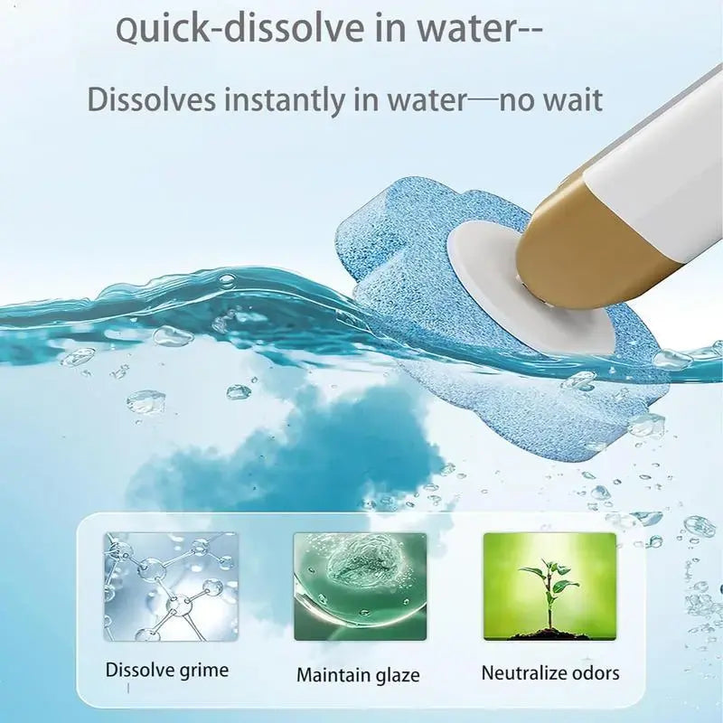 Disposable Wall-Mount Toilet Brush & Magic Wand Holder Set with 18 Cleaner Refills, Plastic/Silicon Bathroom Deep Clean Kit for Toilet Bowl, Sink, Bathtub Drain