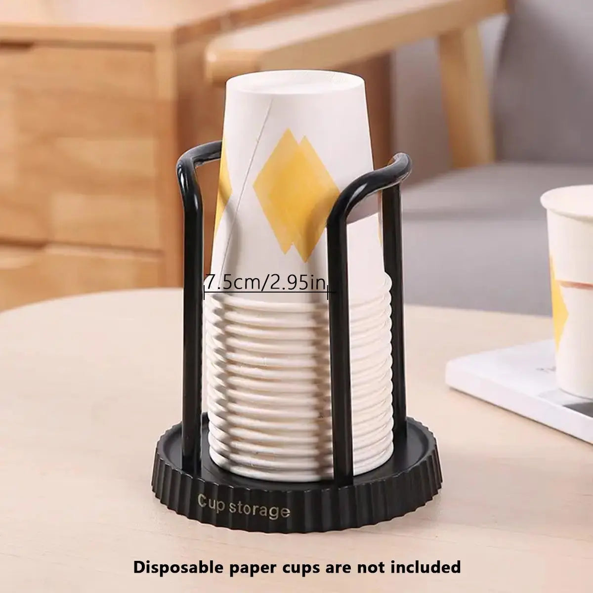 Cup Holder, 1 Count Multifunctional Cup Storage Rack, Disposable Cup Holder, Household Coffee Tea Cup Holder, Home Kitchen Supplies, Dispenser Bin