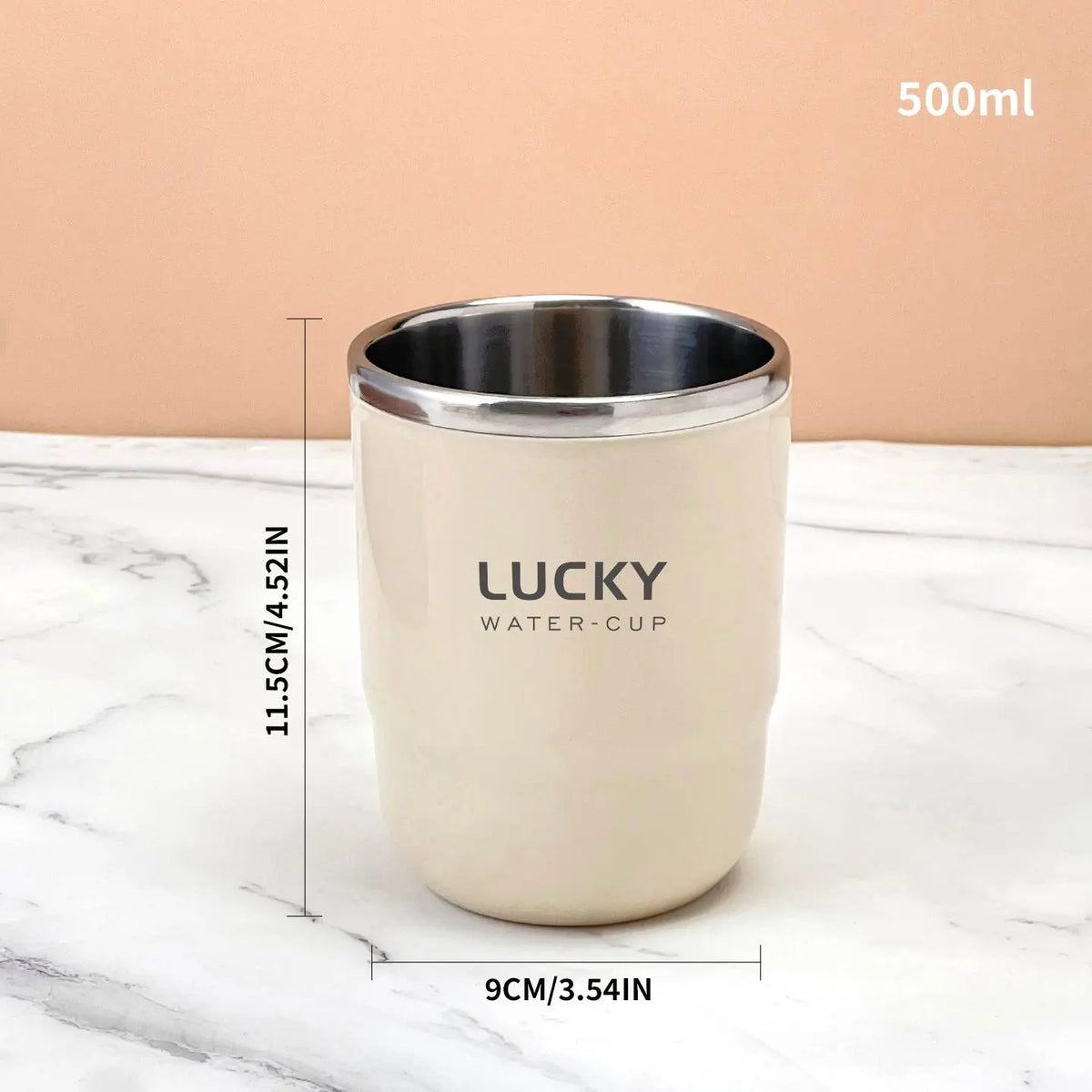 304 Stainless Steel Bathroom Tumbler - Lightweight, Portable, Reusable Cup for Commute Travel, Toothpaste & Toothbrush Storage, Mouthwash Use
