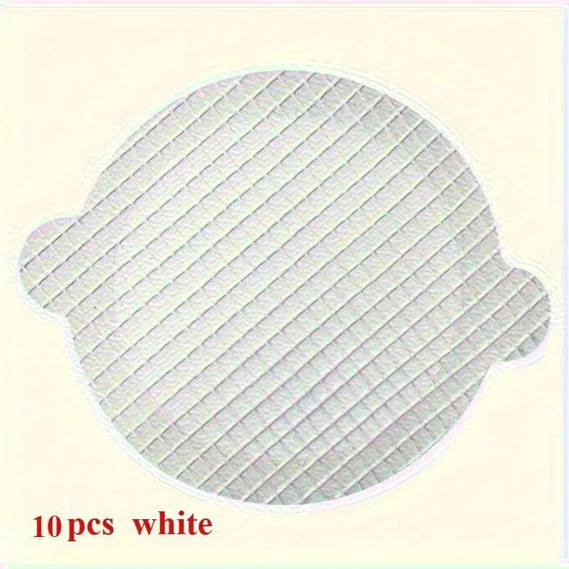 10/20pcs Disposable Shower Drain Hair Catcher Cover Bathroom Sewer Sink Drain Hair Strainer Stopper Bathtubs Mesh Filter Sticker Bathroom Necessities Bathroom Accessory Restroom Accessories