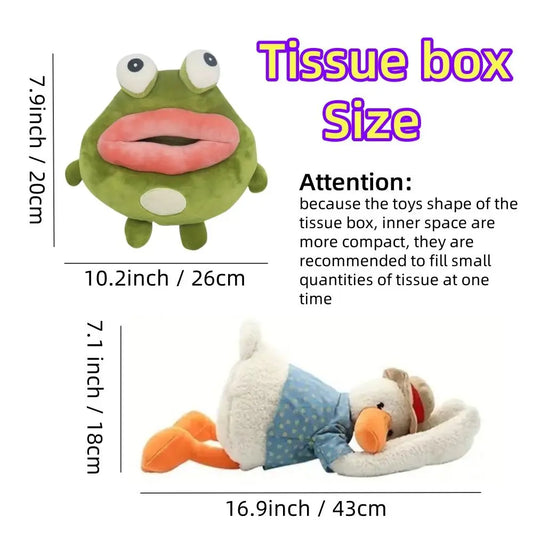 Cute Design Car Tissue Bag, Creative Hanging Car Tissue Holder, Car Tissue Box, Car Interior Decoration Accessories for Women & Men