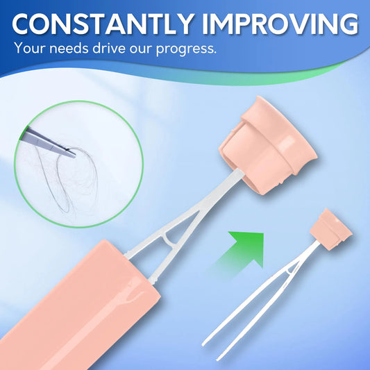 Toilet Brush And Holder Set  Silicone Bowl Cleaner Scrubber With Tweezers For Bathroom Cleaning Rv Accessories House Organization Must-haves - Pink