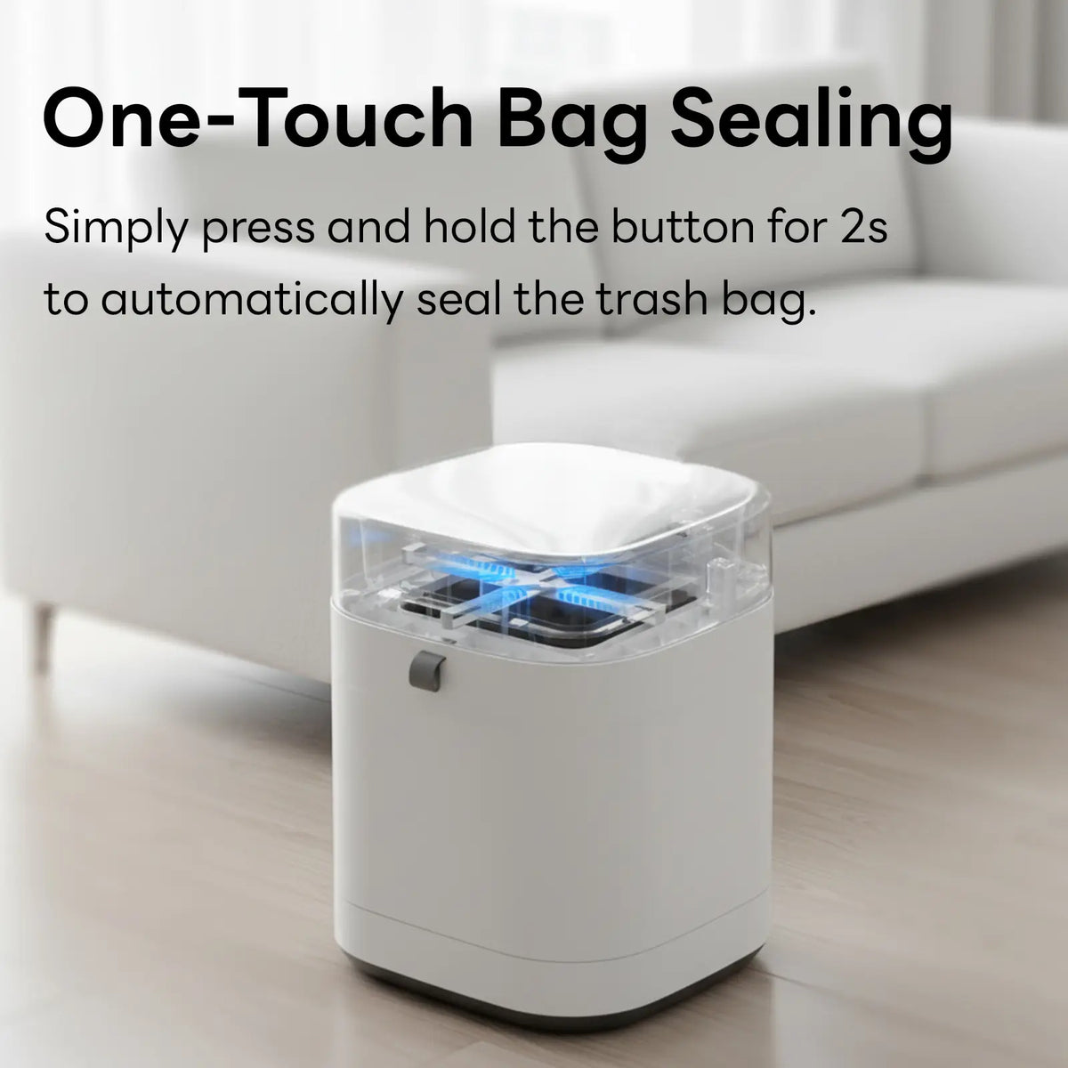 IntreLife 3.5 Gallon Smart Trash Can – Automatic Bag Sealing & Replacement, Motion Sensor Lid, Hands-Free Odor-Blocking Garbage Bin for Kitchen, Bathroom, Bedroom & Living Room (1 Refill Ring Included) Summervibes