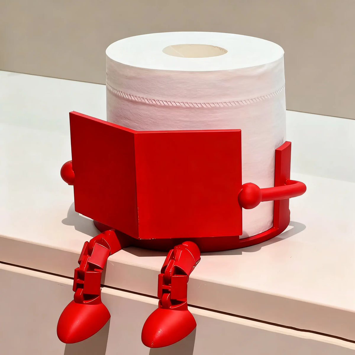 Fun Toilet Paper Holder Dispenser for Bathroom, Toilet Paper Storage, Artistic Design with Movable Joints, Ideal for Home and Office Restrooms, Bathroom Decor, Bathroom Accessory, Tissue Dispenser, Toilet Paper Organizer, Toilet Paper Roll Holder