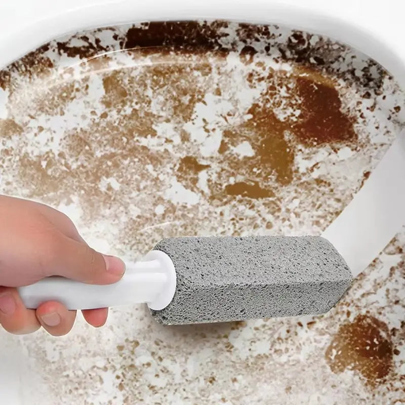 Floating Stone Toilet Cleaner Brush, Multi-Functional Bathroom Ceramic Scrubber, Removes Stubborn Stains, Rust, Water Marks, Home Use