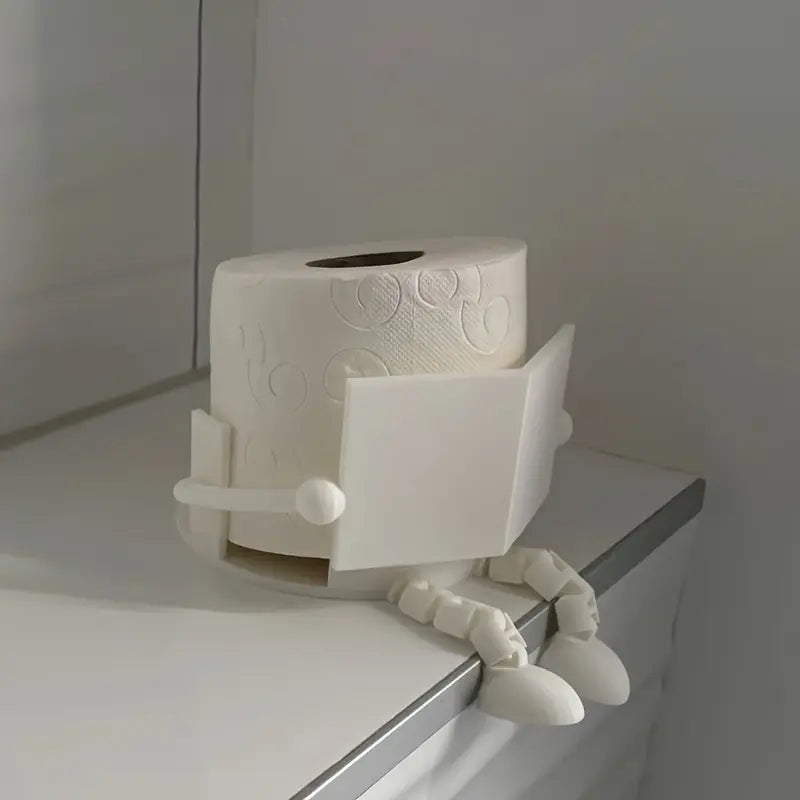 Fun Toilet Paper Holder Dispenser for Bathroom, Toilet Paper Storage, Artistic Design with Movable Joints, Ideal for Home and Office Restrooms, Bathroom Decor, Bathroom Accessory, Tissue Dispenser, Toilet Paper Organizer, Toilet Paper Roll Holder