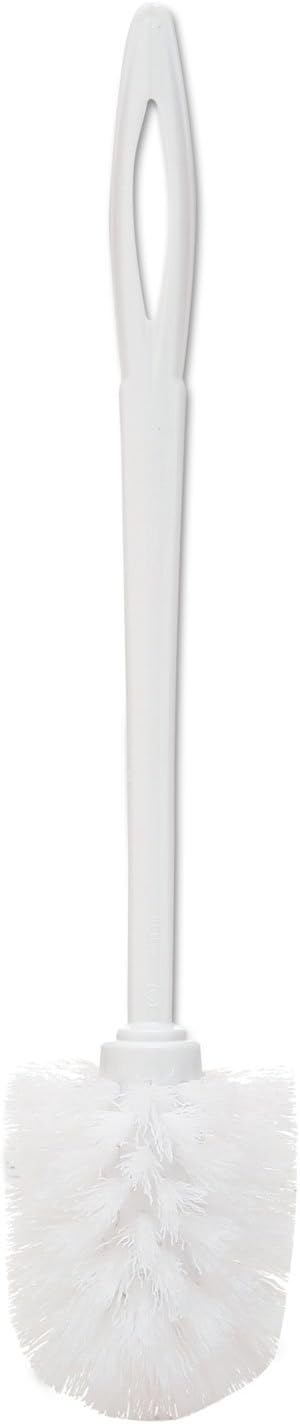 Rubbermaid Commercial 631000We Toilet Bowl Brush 14 1/2-Inch White Plastic
