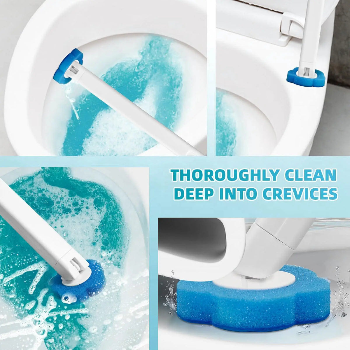 Disposable Toilet Brush, Complete Toilet Bowl Wand & Holder Set, 24PCS Cleaner Refills Included, Wall-Mount Design, Ideal for Household Bathroom Deep Cleaning,sohochic