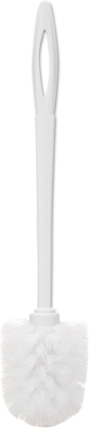 Rubbermaid Commercial 631000We Toilet Bowl Brush 14 1/2-Inch White Plastic