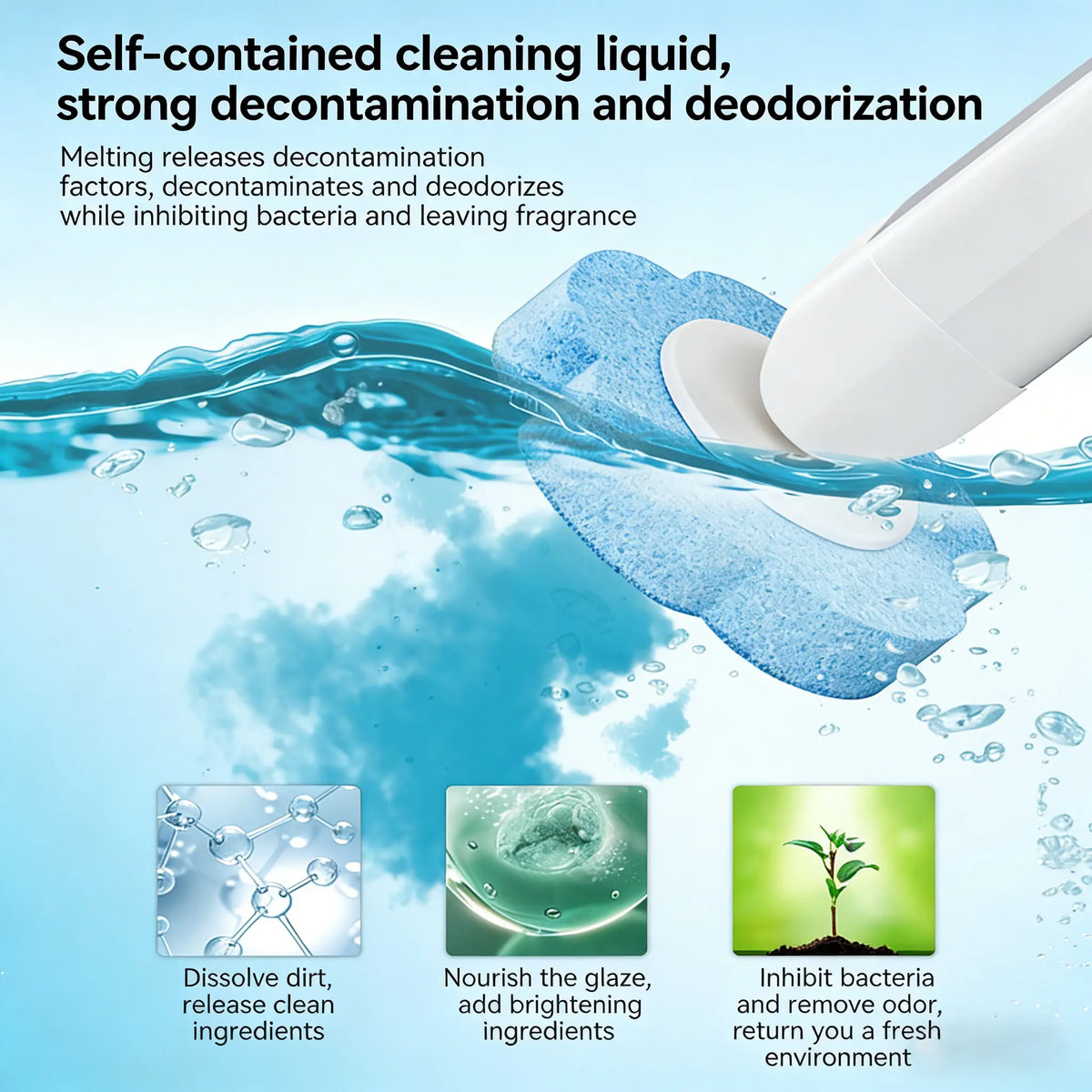 【2026 Newly Upgraded】Becvtoz Disposable Toilet Scrubber Brush Kit - 18 Refill Heads & Holder, Rotating No-Touch Scrubber, Toilet Cleaning System for Under-Rim & Corners, Bathroom Accessories Cleaning Supplies for Home, Auto Cleaning Toilet Brush Plungers