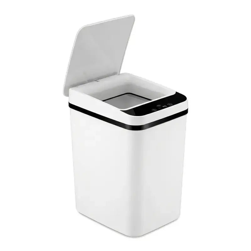2-Pack 12L ABS Touchless Motion Sensor Automatic Trash Bin (23.5cm*15.5cm*30cm) - Slim Waterproof Bathroom Accessory, Trash Cans for Kitchen, Tightspace Fit, All Ages Home Use (Father's Day Gift),sohochic