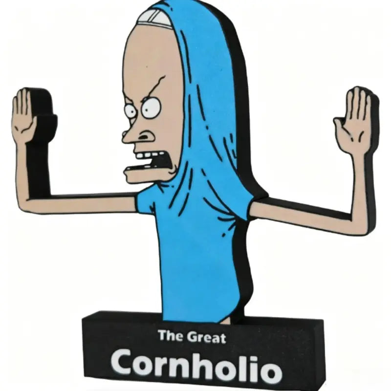 Toilet Paper Holder with Character Design and The Great Cornholio Label Fun Functional Tissue Holder Bathroom Accessory Bathroom Gadgets