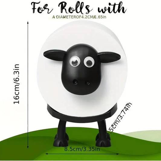 1/3 Counts Sheep Design Towel and Toilet Paper Holders, Creative Home Decor, Small Animal Design Dispenser, Adorable Kitchen Accessory, Bathroom Decorations, Bathroom Accessories
