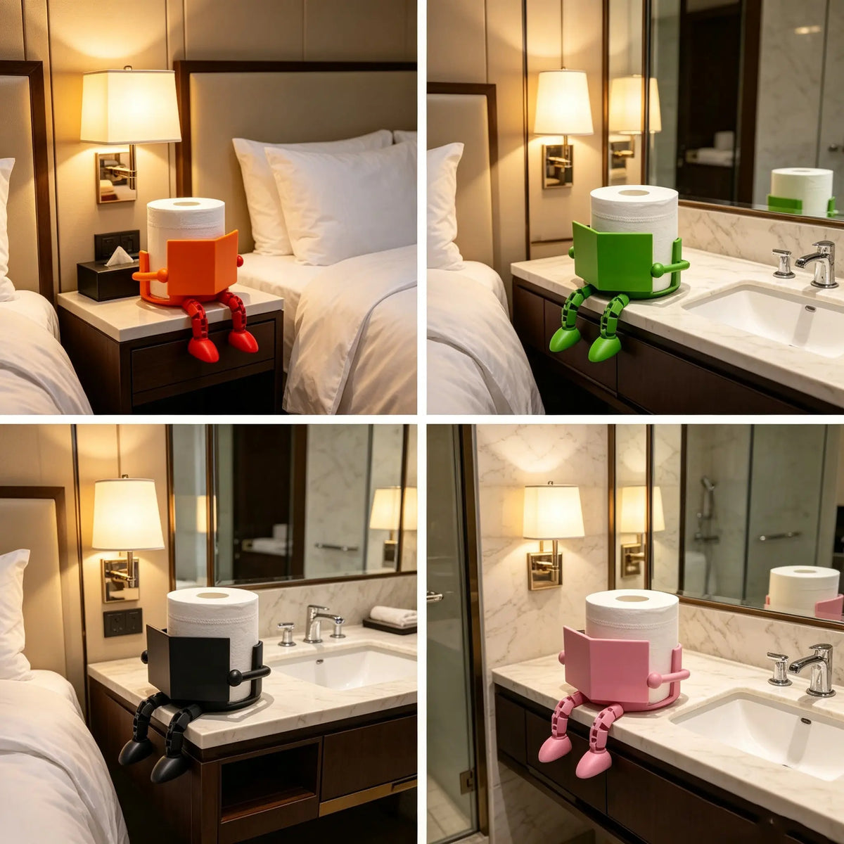 Fun Toilet Paper Holder Dispenser for Bathroom, Toilet Paper Storage, Artistic Design with Movable Joints, Ideal for Home and Office Restrooms, Bathroom Decor, Bathroom Accessory, Tissue Dispenser, Toilet Paper Organizer, Toilet Paper Roll Holder