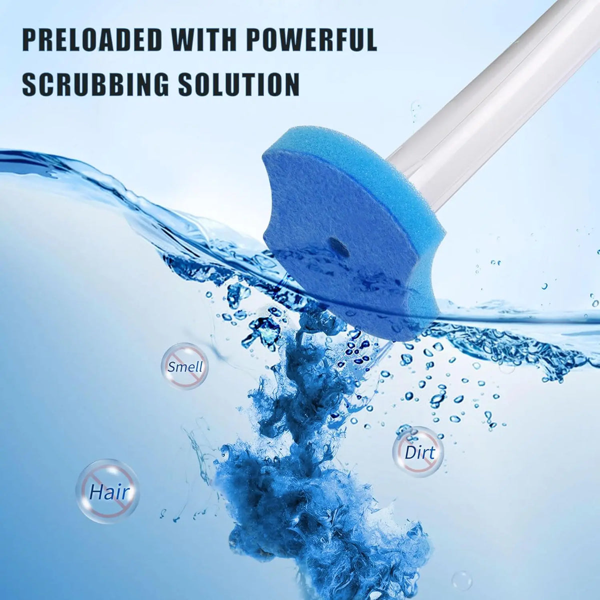 Disposable Toilet Brush with 32 Refills, Wall Mount Toilet Bowl Brush, 32PCS Powerful Toilet Brush Refills, Toilet Bowl Wand, Convenient and Contact-Free Toilet Brush Disposable.