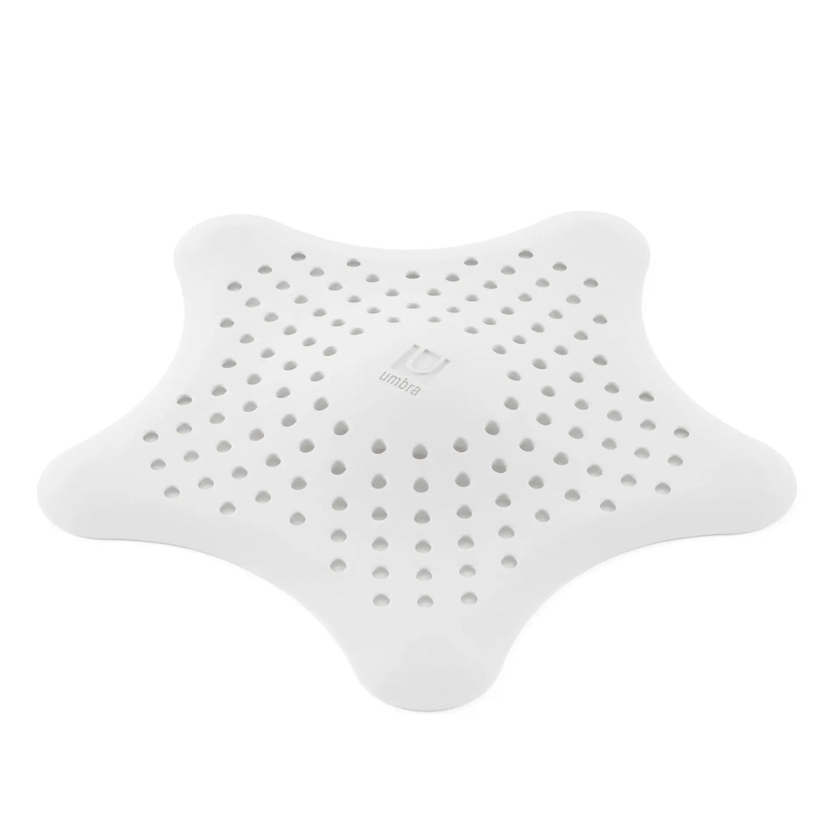 Umbra Starfish Hair Catcher & Drain Protector with Suction Cover Set Shower Silicone Bathtub Bathroom Accessory Flexible Water-Resistant Easy Install
