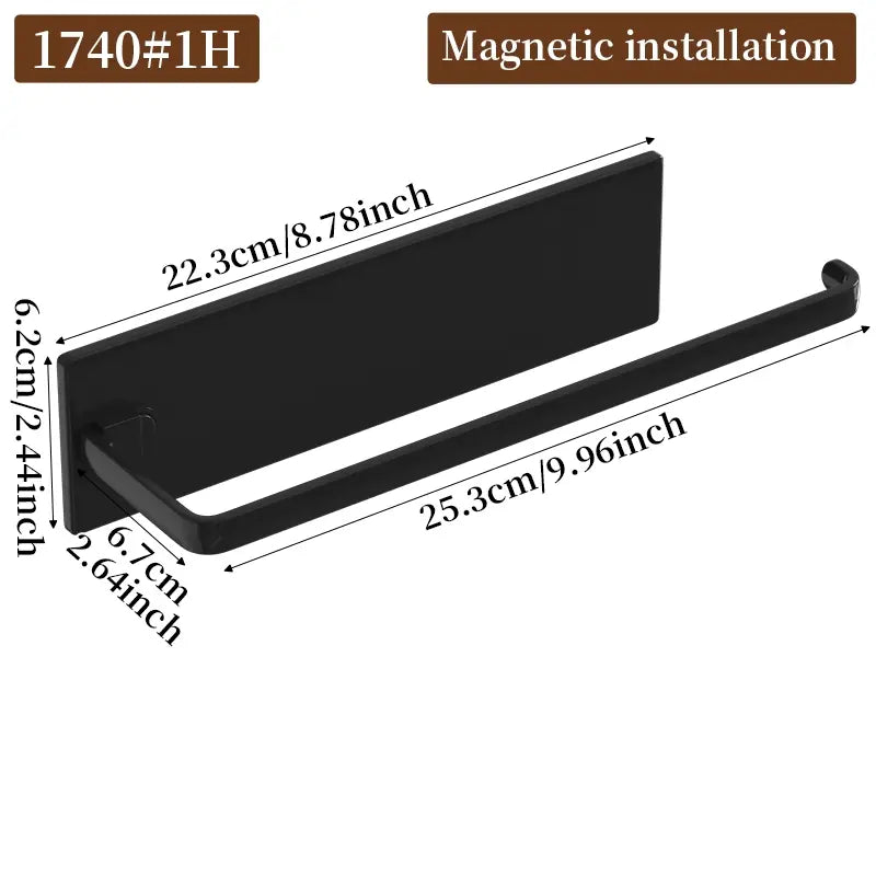 Multifunctional Kitchen Paper Towel Holder, Magnetic Self-Adhesive Wall Mount, Easy Installation, Modern Design, Kitchen Storage Accessories, Tissue Holder
