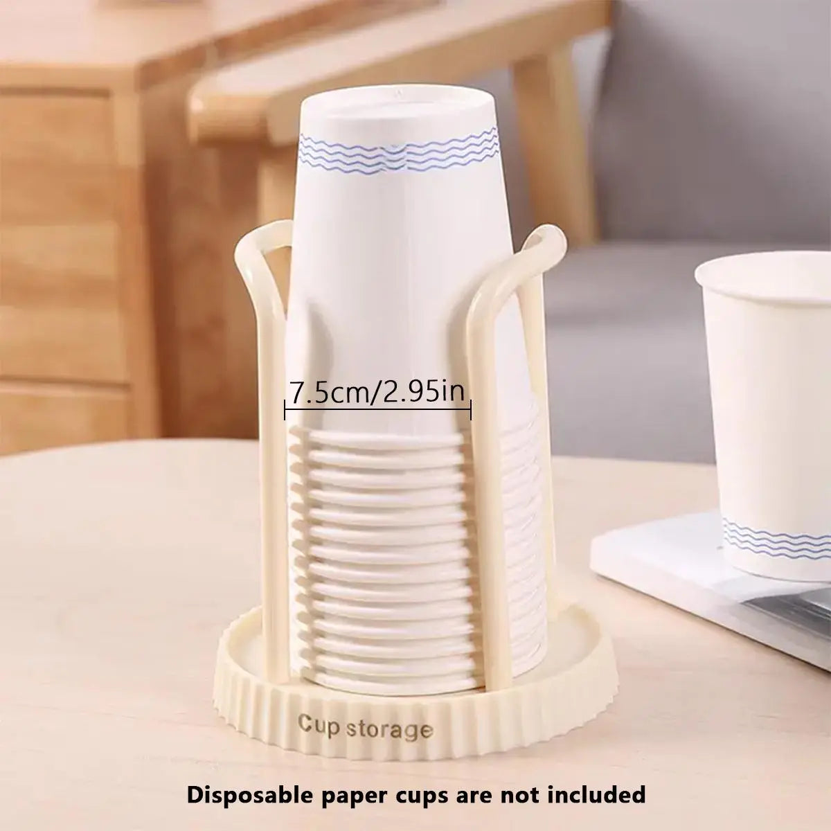 Cup Holder, 1 Count Multifunctional Cup Storage Rack, Disposable Cup Holder, Household Coffee Tea Cup Holder, Home Kitchen Supplies, Dispenser Bin