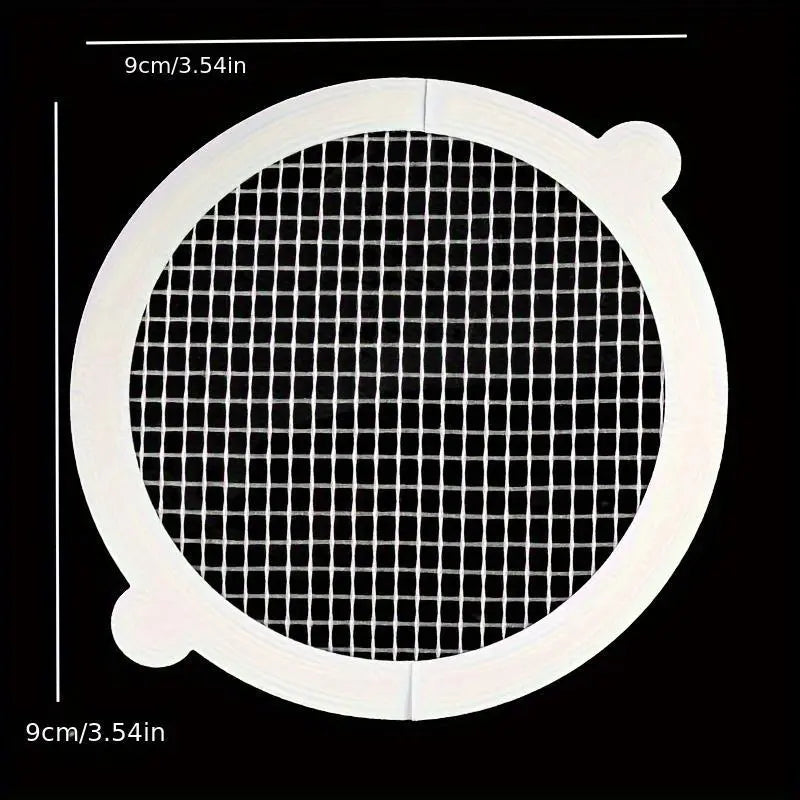 10/20pcs Disposable Shower Drain Hair Catcher Cover Bathroom Sewer Sink Drain Hair Strainer Stopper Bathtubs Mesh Filter Sticker Bathroom Necessities Bathroom Accessory Restroom Accessories