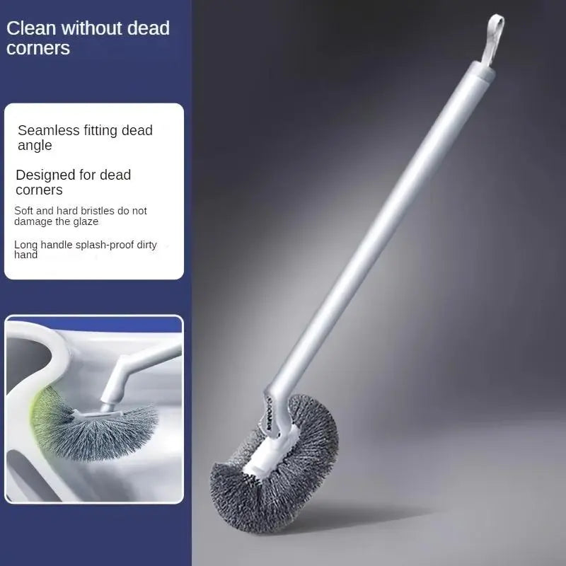 Long Handle Toilet Brush, Toilet Cleaning Brush, Toilet Scrubber Brush, Deep Corner Cleaning Brush for Bathroom and Toilet Groove, Bathroom Cleaning Tool, Bathroom Brush Cleaner