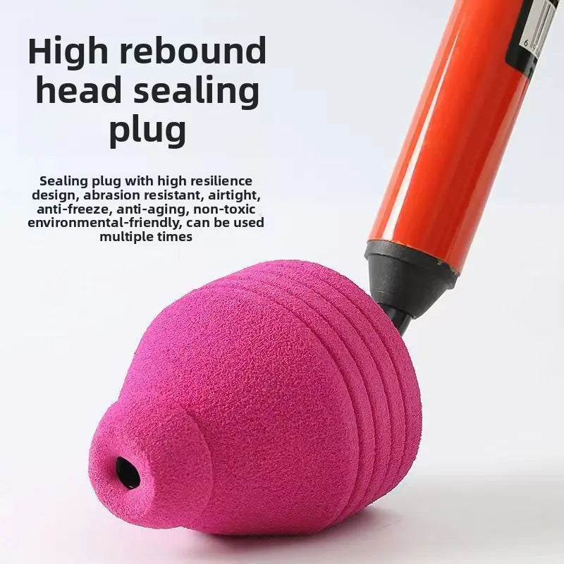 PVC Pressure Plunger - Bathroom Necessities, Easy Drain Bag, One Size, Less Stressful Household Tool, No Plumber Needed, Local CA Ship, Fast US Shipping