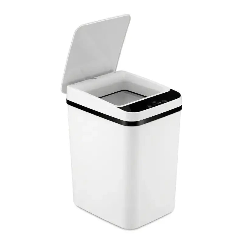 2-Pack 12L ABS Touchless Motion Sensor Automatic Trash Bin (23.5cm*15.5cm*30cm) - Slim Waterproof Bathroom Accessory, Trash Cans for Kitchen, Tightspace Fit, All Ages Home Use (Father's Day Gift),sohochic