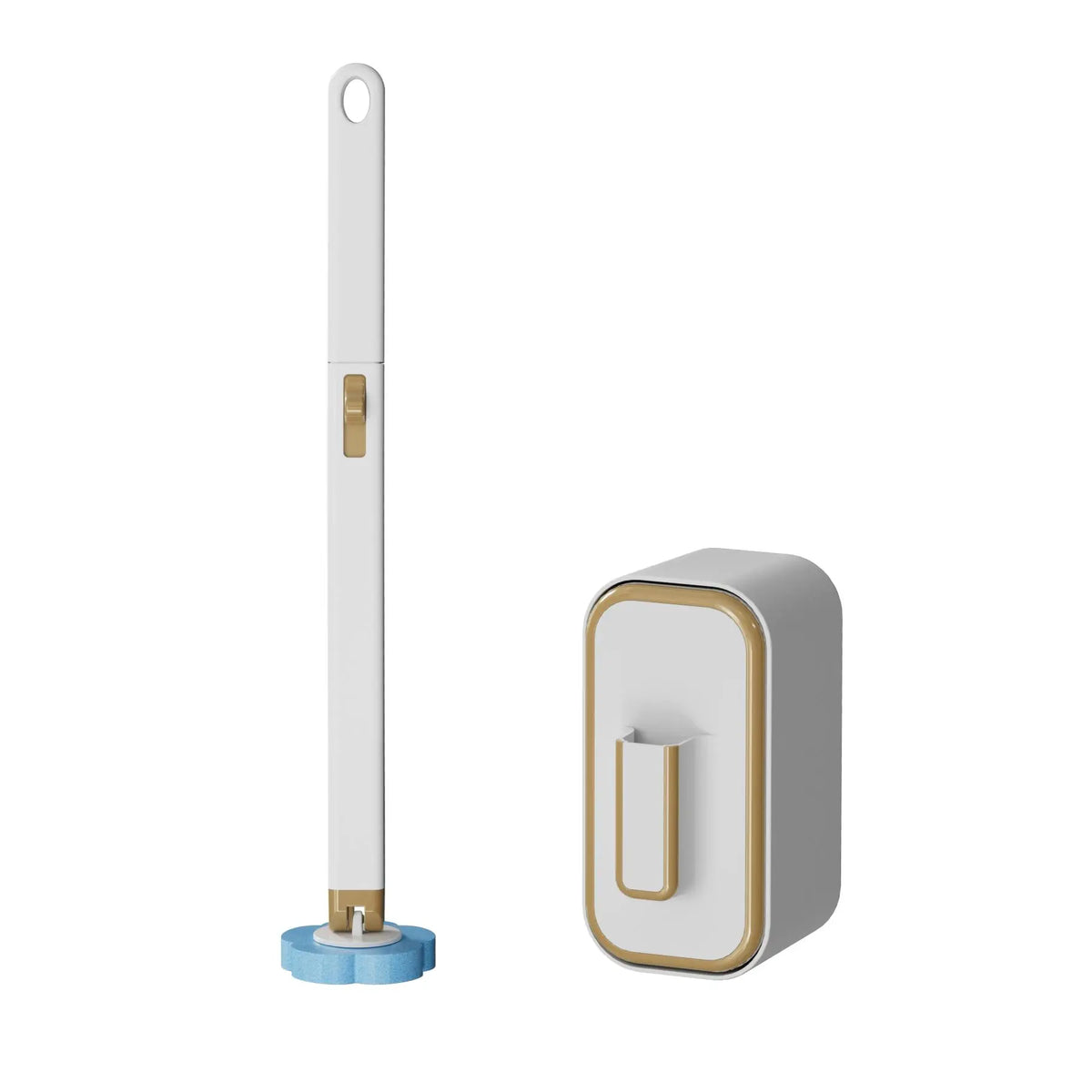 Wall Mounted Toilet Brush Set, 1 Set Toilet Bowl Brush and Holder with 24/48/72pcs Disposable Replacement Brush Head, Toilet Scrubber Brush, Bathroom Cleaning Tool, House Cleaning Tools, Toilet Cleaning System, Toilet Brush Kit