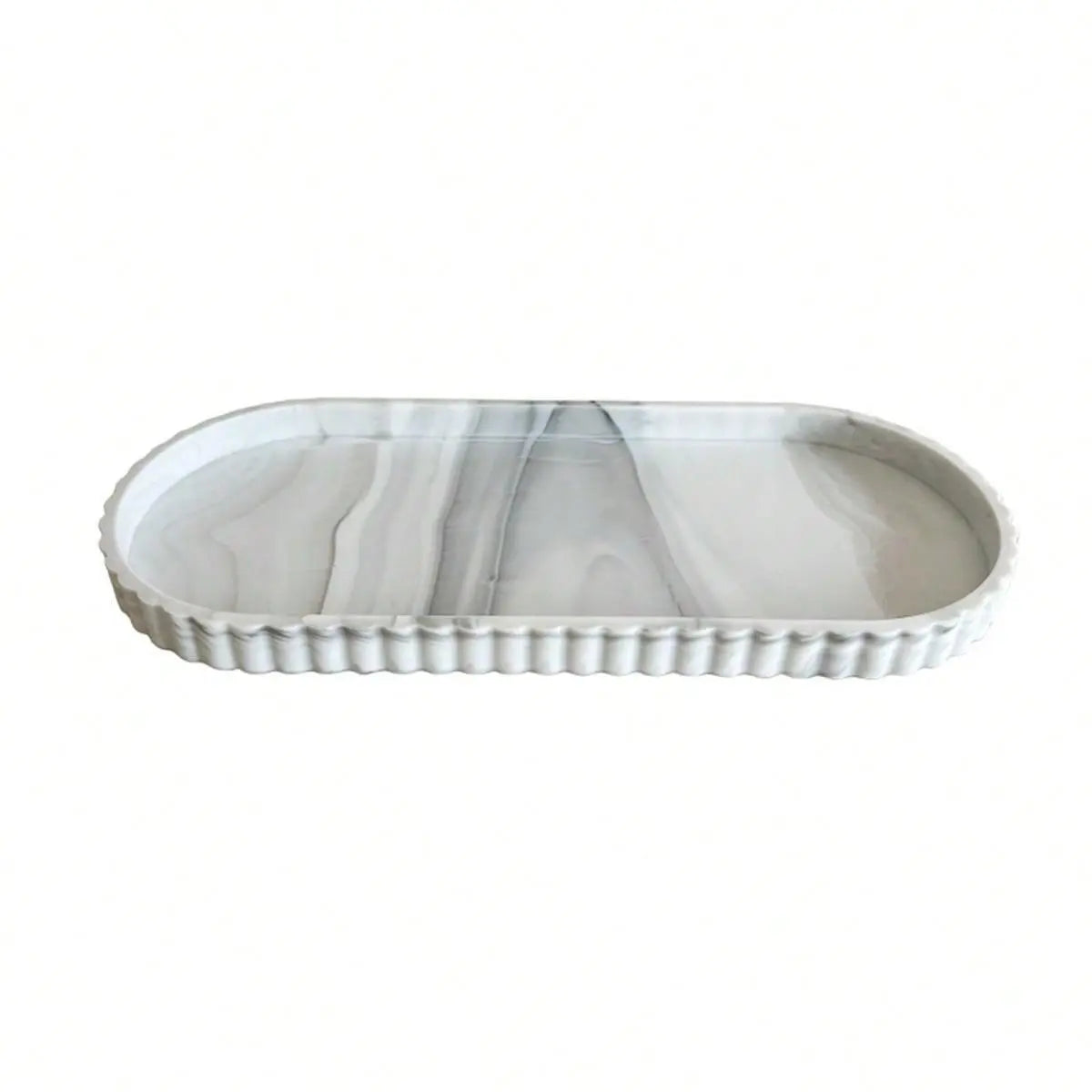 Bathroom Countertop Tray, Silicone Bathroom Countertop Organizer, Kitchen Sink Side Storage Tray, Home Organizer for Bathroom & Kitchen, Bathroom Accessory