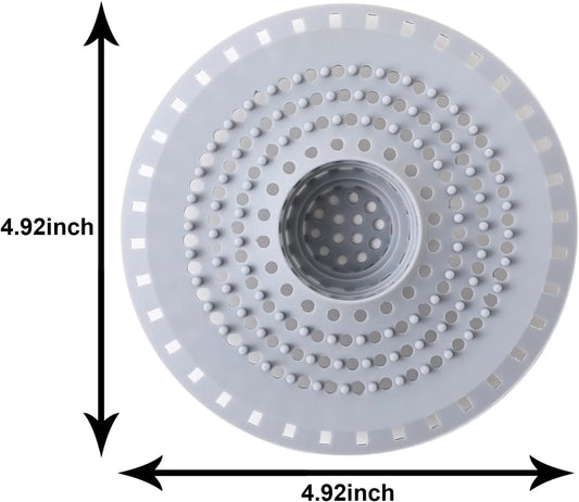 Bathtub Drain Hair Catcher,  Tub Hair Catcher Drain Protector Strainer, Collapsible Shower Hair Drain Catcher Strainer for 1.48'' to 1.75'' Regular Drains, 3 count