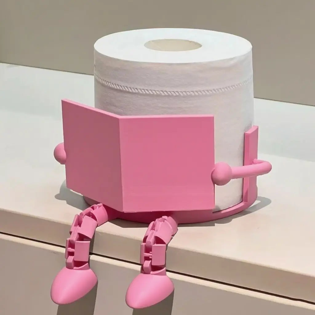 Fun Toilet Paper Holder Dispenser for Bathroom, Toilet Paper Storage, Artistic Design with Movable Joints, Ideal for Home and Office Restrooms, Bathroom Decor, Bathroom Accessory, Tissue Dispenser, Toilet Paper Organizer, Toilet Paper Roll Holder