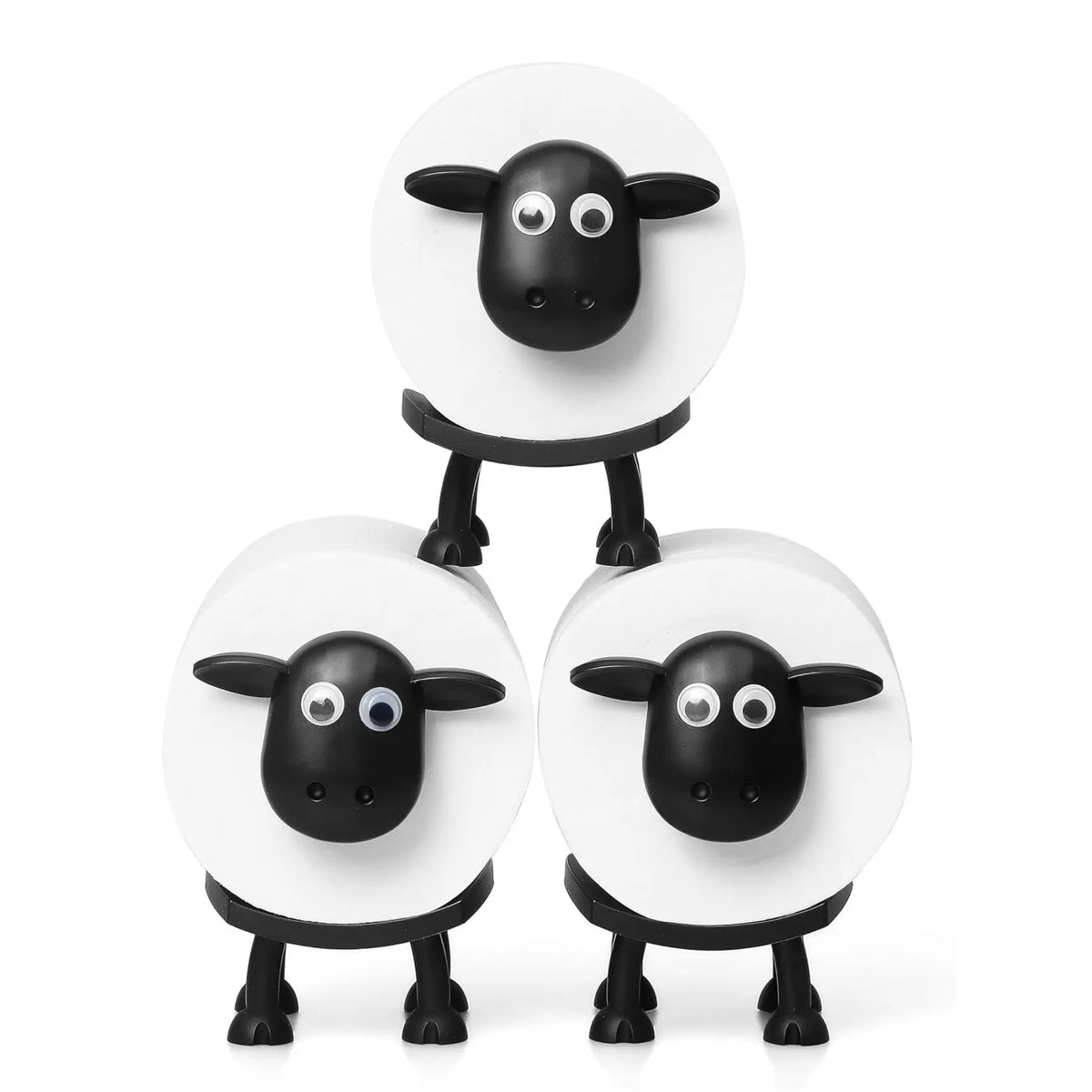 1/3 Counts Sheep Design Towel and Toilet Paper Holders, Creative Home Decor, Small Animal Design Dispenser, Adorable Kitchen Accessory, Bathroom Decorations, Bathroom Accessories