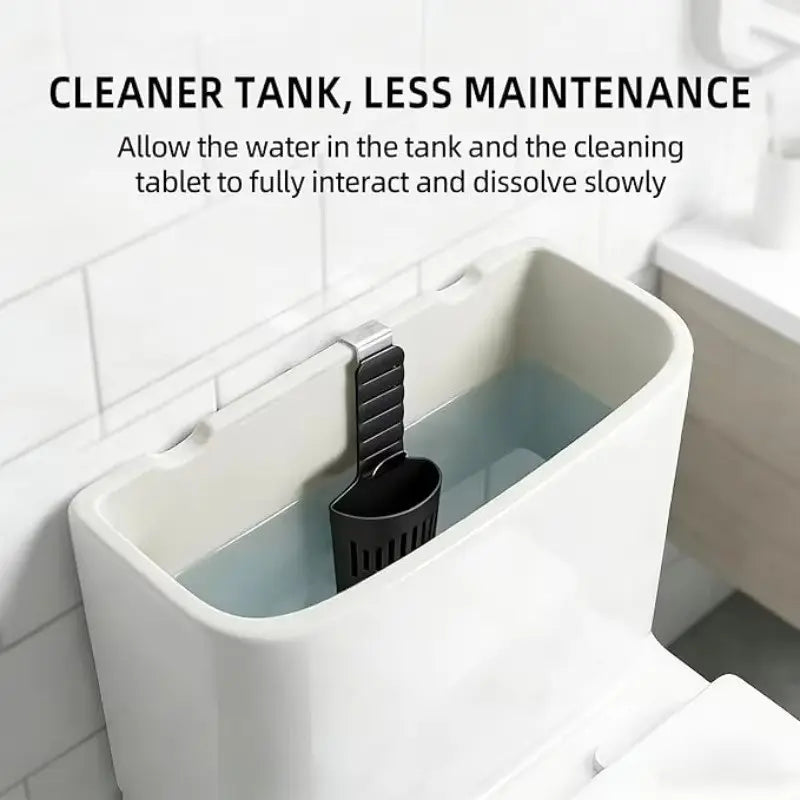 Silicone Toilet Tank Cleaner Basket, Hanging Adjustable Tablet Holder, Slow Release, No Rust, Easy Install, Bathroom Restroom Cleaning Accessories