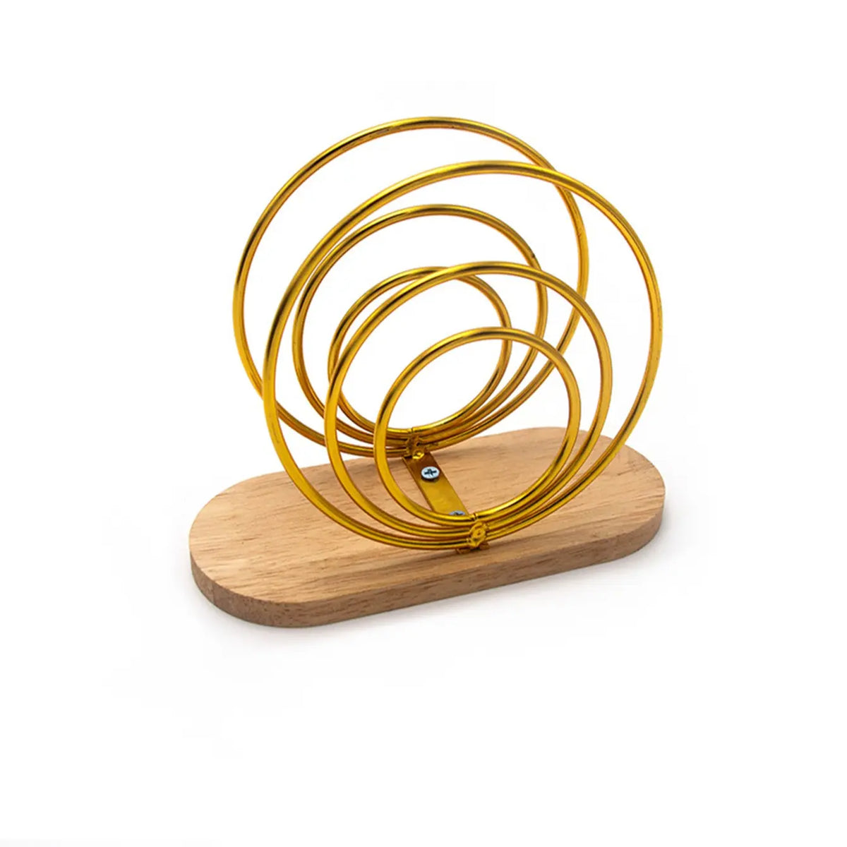 Elegant Minimalist Metal Napkin Holder Stand with Wooden Base, Iron Frame, Desktop Organizer Accessory for Restaurants Hotels Cafes, Durable Iron Craftsmanship Design, Tissue Holder