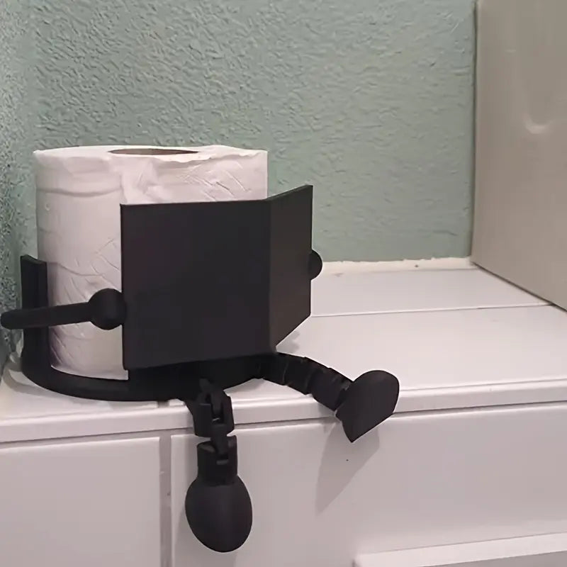 Fun Toilet Paper Holder Dispenser for Bathroom, Toilet Paper Storage, Artistic Design with Movable Joints, Ideal for Home and Office Restrooms, Bathroom Decor, Bathroom Accessory, Tissue Dispenser, Toilet Paper Organizer, Toilet Paper Roll Holder