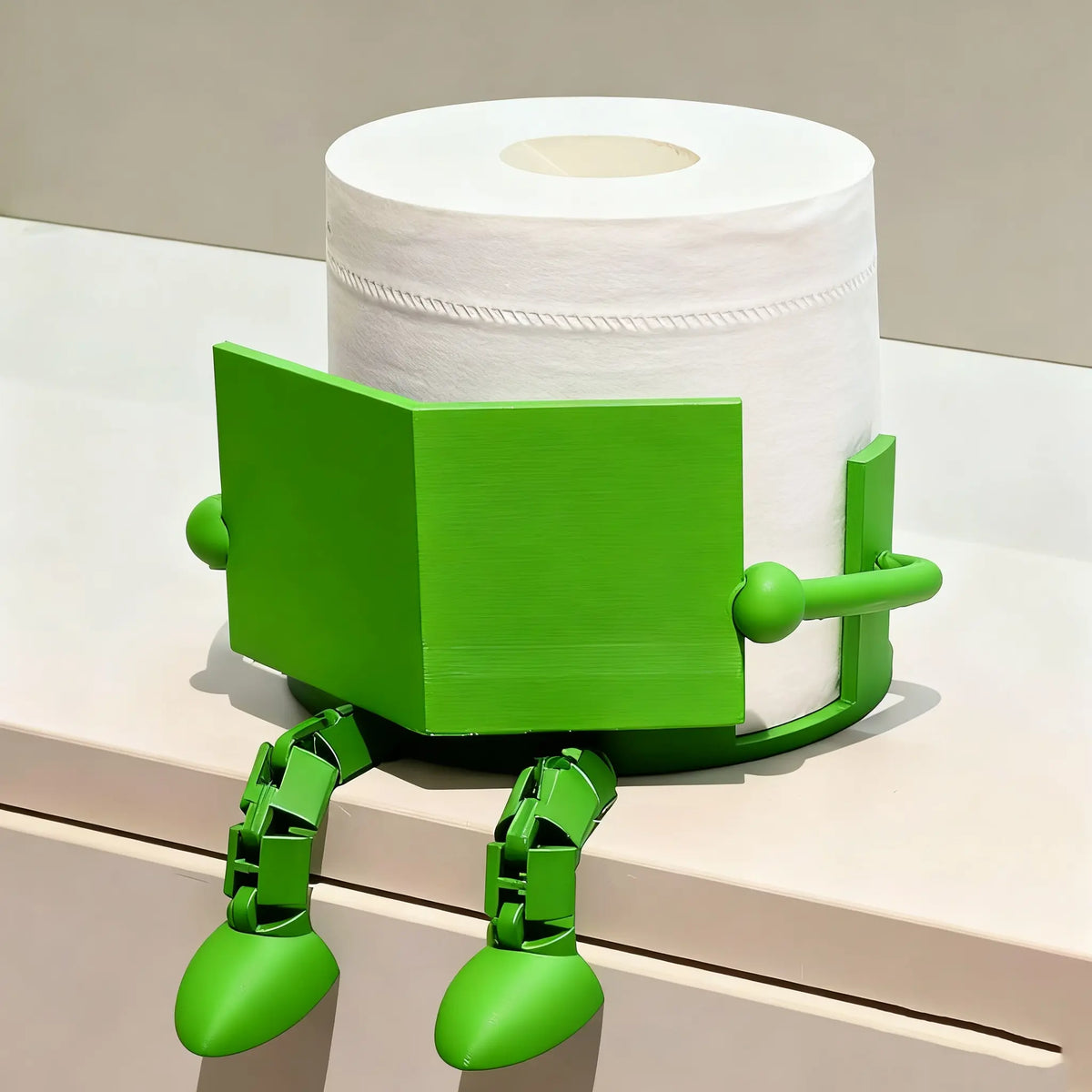 Fun Toilet Paper Holder Dispenser for Bathroom, Toilet Paper Storage, Artistic Design with Movable Joints, Ideal for Home and Office Restrooms, Bathroom Decor, Bathroom Accessory, Tissue Dispenser, Toilet Paper Organizer, Toilet Paper Roll Holder