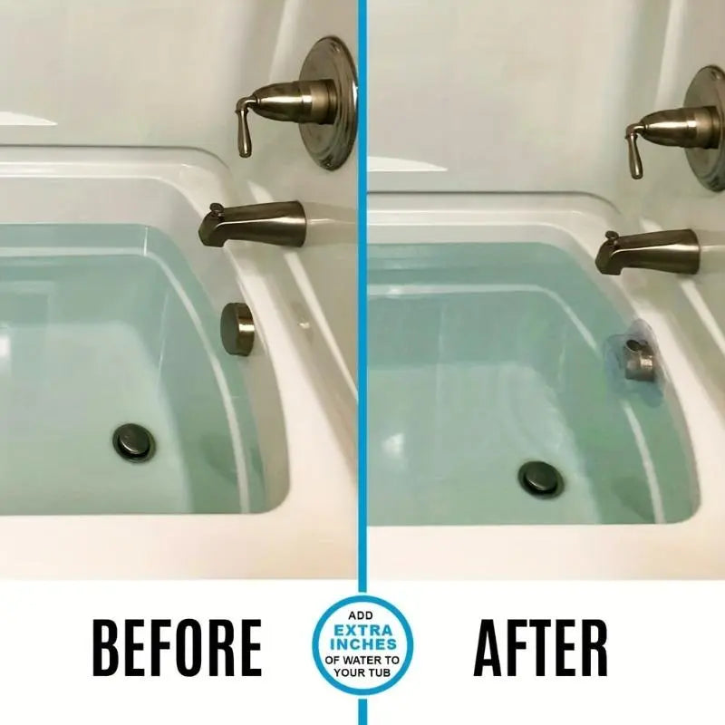 1pc Clear Bottomless Bath Overflow Drain Cover For Tub, Water Stopper Plug, Bath Essentials For Women, Spa & Bath Accessories, Bathroom Essentials Accessories, Bathroom Gadgets, Bathtub Overflow Drain Cover