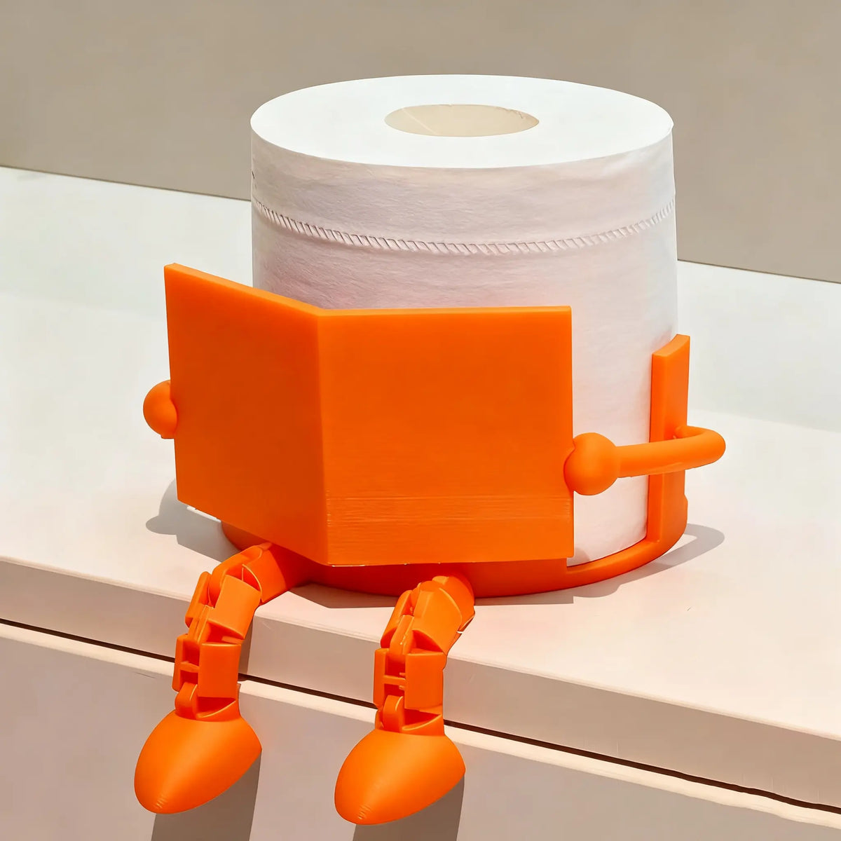 Fun Toilet Paper Holder Dispenser for Bathroom, Toilet Paper Storage, Artistic Design with Movable Joints, Ideal for Home and Office Restrooms, Bathroom Decor, Bathroom Accessory, Tissue Dispenser, Toilet Paper Organizer, Toilet Paper Roll Holder